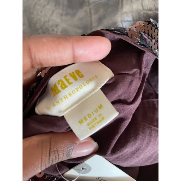 NWT Anthropologie Maeve Kara Sequined Mini dress - Picture 6 of 7